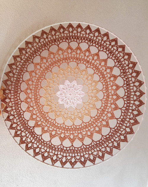 Krajka kapučíno - do kruhu 30 cm