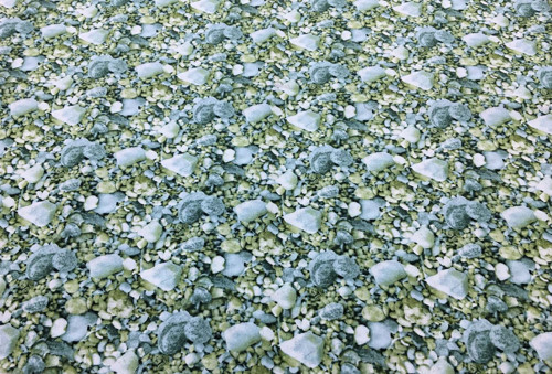 KAMÍNKY do zelena - bavlna USA * 110 x 50cm