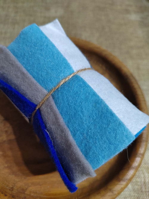Barevná sada dekorativních filců / plstí 10x45 cm