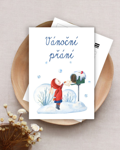 Vánoční přání - pohlednice