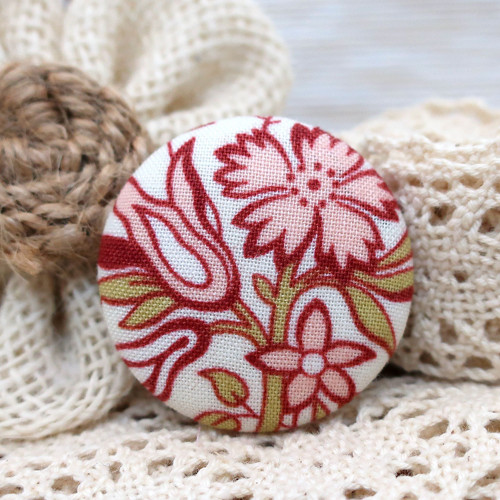 Buttonková brož Tyrkysová 38mm *na objednávku