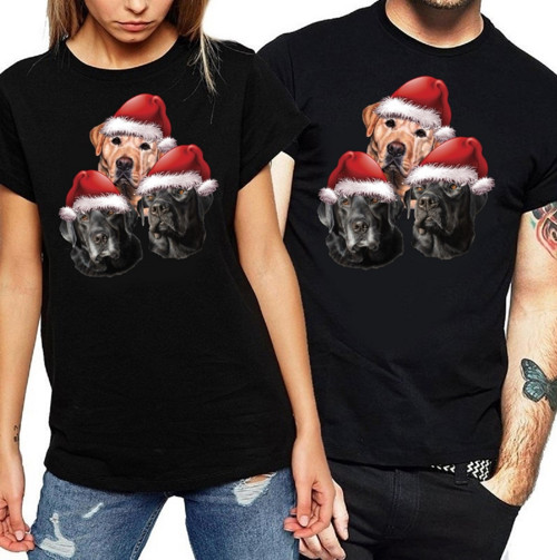 Labrador Vánoční Tričko Unisex