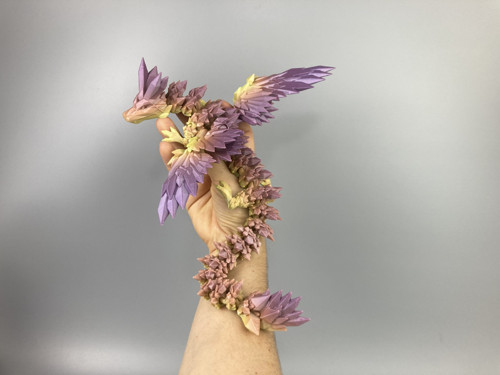 Krystalový drak - 37cm, 3D tisk — foto 1