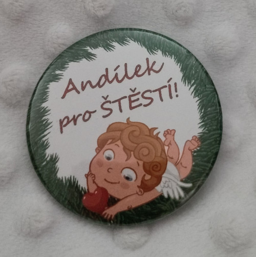Butony Andílek PF 2023 - texty na přání