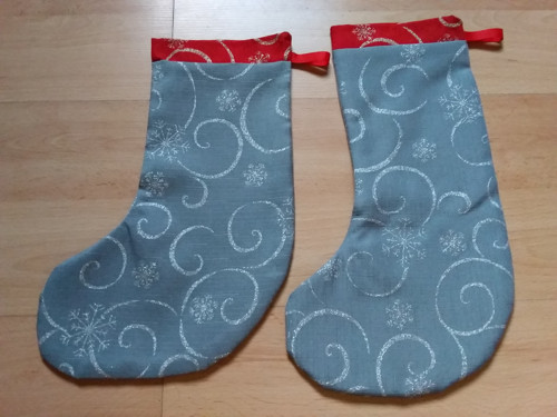 Mikulášská bota šedá s krucánky