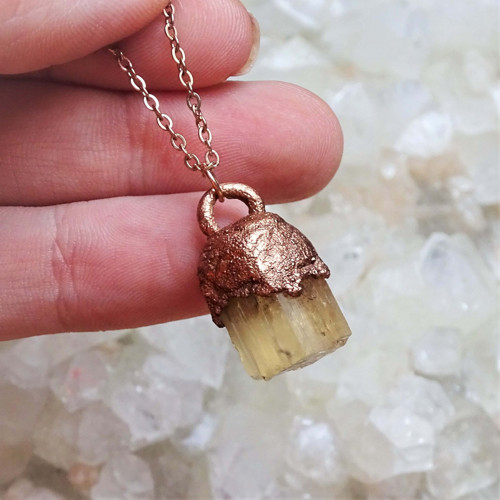 Topaz imperial krystal - přívěsek/náhrdelník
