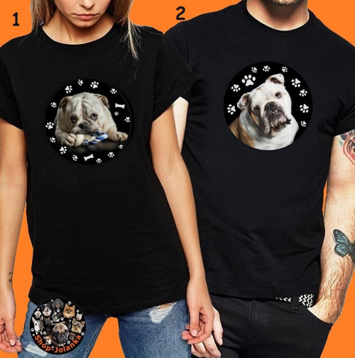Anglický Buldok Tričko unisex