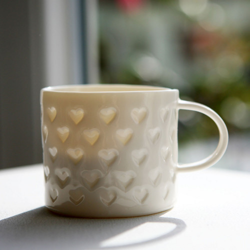 Srdcový prosvítavý - porcelán 180ml — foto 1