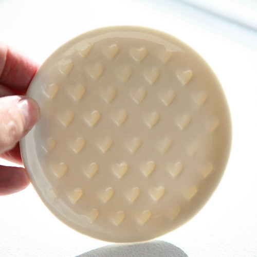 Talířek srdcový 10cm porcelán — foto 1