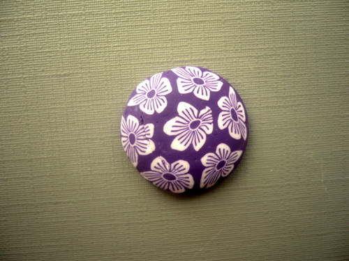 Kabošon - fimo 21 mm, č.7f