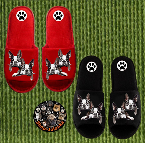 Bostonský Teriér Bačkůrky- Pantofle