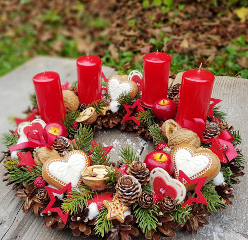 Adventní věnec s perníčky "Vánoce tradičně" — foto 1
