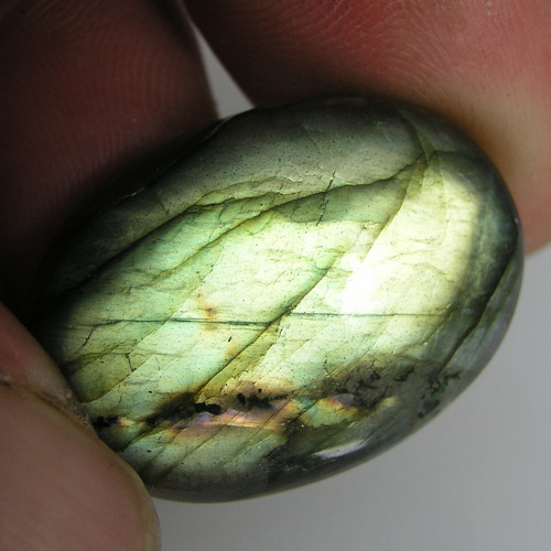 Labradorit, kabošon, 40,78 ct., 30,3x21,8x7,4 mm