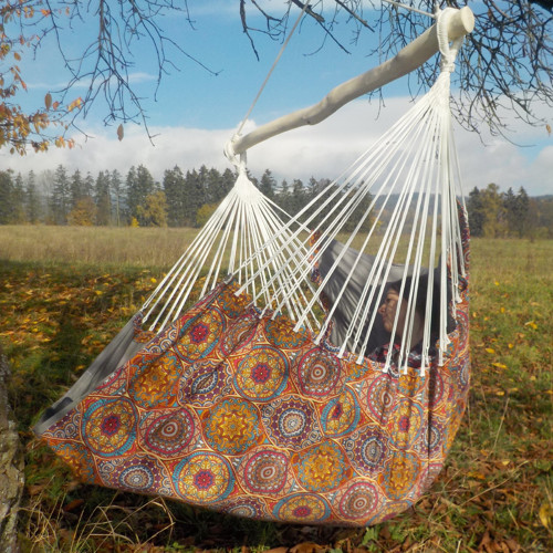 XXL polstrované - India barevné mandaly