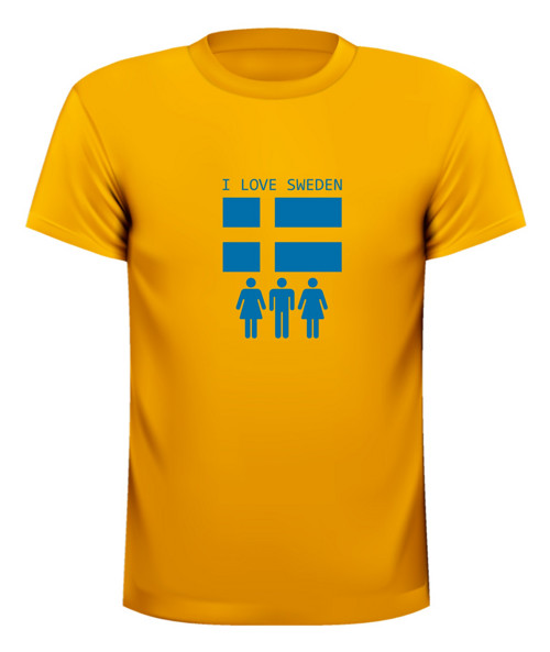 Tričko I love Sweden — foto 1