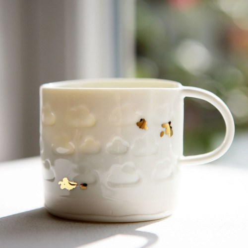 ...v oblacích - porcelán 180ml — foto 1