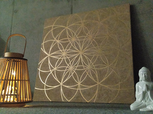 Obraz / posvátná geometrie / mandala / květ života