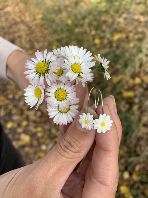 Náušnice - sedmikráska — foto 1