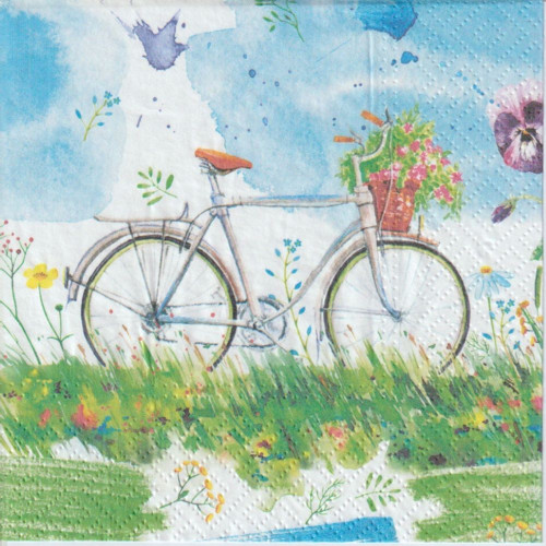 Ubrousek - kolo s květinami
