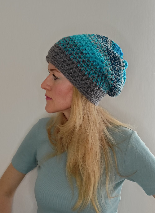 Hučka blue melír .....SKLADEM — foto 1