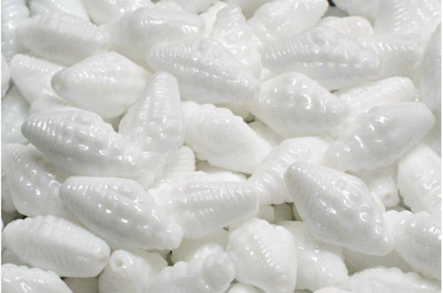 10 ks Opal Blue Moonstone White Half Shell české