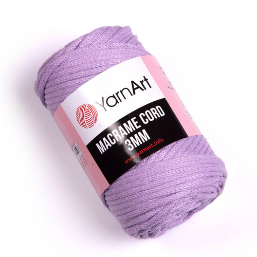 Příze Macrame Cord 3mm - světle fialová — foto 1