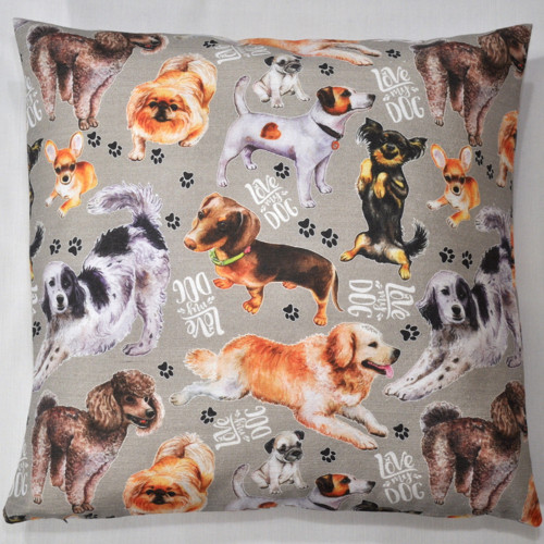 Love my Dog - povlak na polštář, 40x40cm