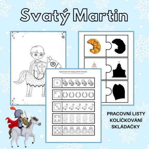 Svatý Martin, soubor aktivit a pracovních listů