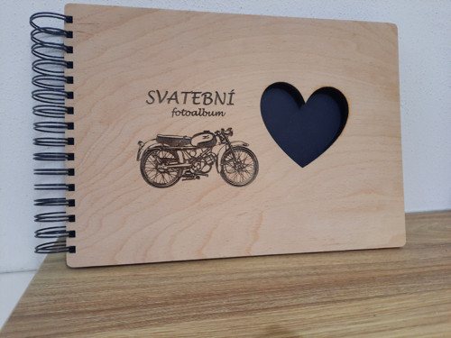 Svatební fotoalbum, dřevo buk