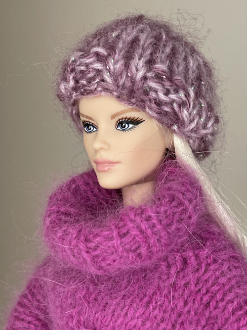 Čepice pro Barbie melír 2 — foto 1