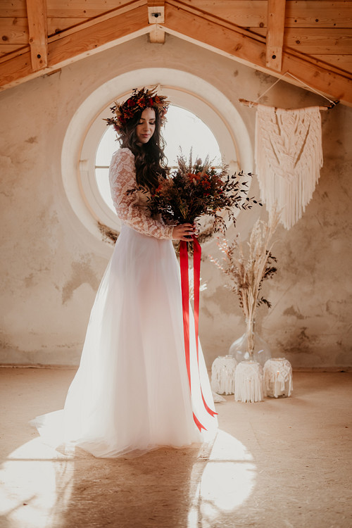 Boho svatební šaty- výprodej