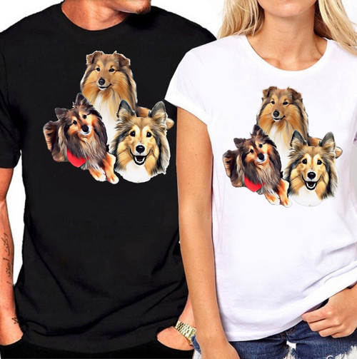 Kolie, Šeltie Tričko Unisex