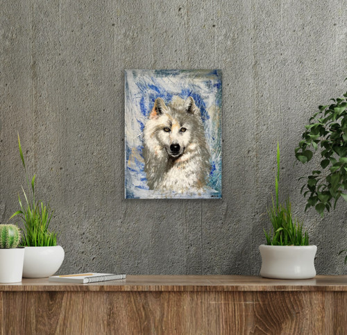 Obraz Bílý vlk/The white wolf