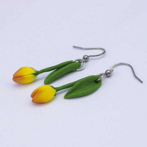 Náušnice - tulipány — foto 1