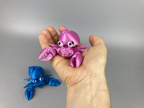 Flexi krabík Poustevníček - holka, 3D tisk — foto 1