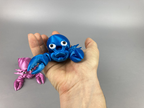 Flexi krabík Poustevníček - kluk, 3D tisk — foto 1