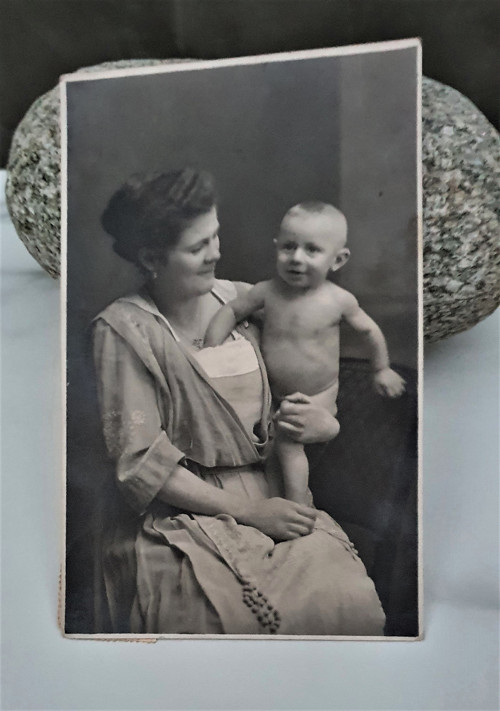 Po koupeli - stará fotografie