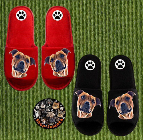 Pitbull Stafford Bačkůrky- Pantofle