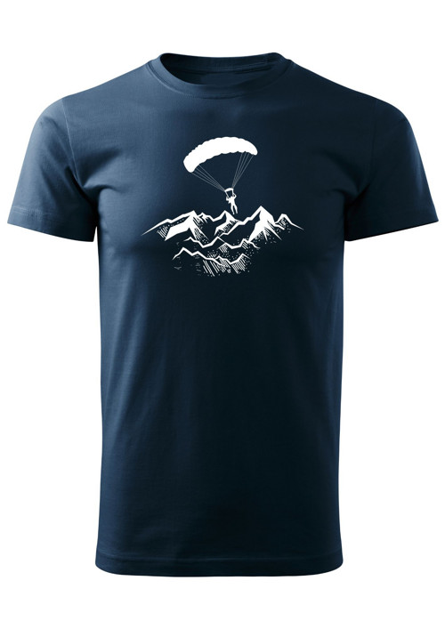 Pánské tričko "Paragliding above mountains"