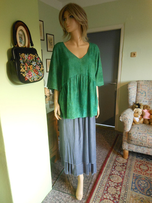 Batikovaná boho tunika, vel.Uni — foto 1