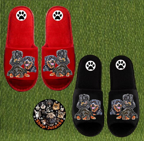 Rotvajler Bačkůrky- Pantofle