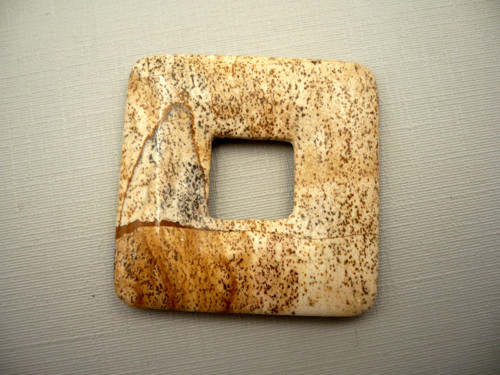 Donut 3,5 x 3,5 cm - jaspis obrázkový, č.8