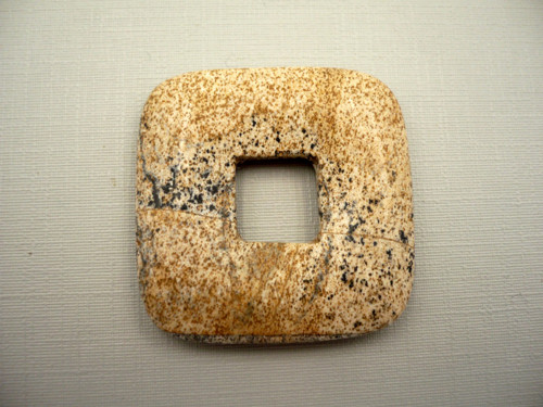 Donut 3,5 cm - jaspis obrázkový, č.11