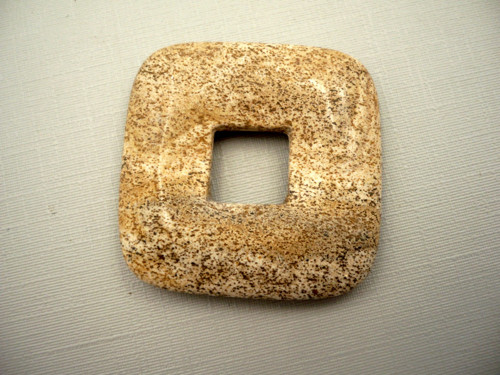 Donut 3,5 x 3,5 cm - jaspis pískový, č.14