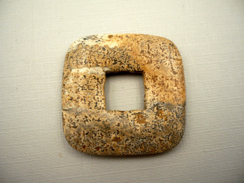 Donut 3,5 cm - jaspis obrázkový, č.15f