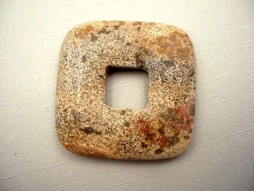 Donut 3,5 cm - jaspis obrázkový, č.18f — foto 1