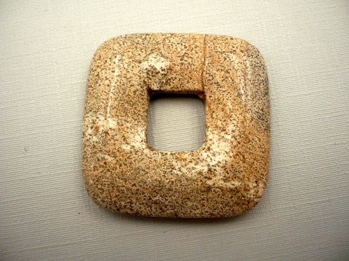 Donut 3,5 cm - jaspis obrázkový, č.31f