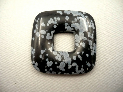 Donut 3,5 cm - obsidián vločkový, č.44f