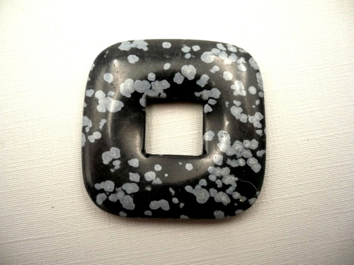 Donut 3,5 cm - obsidián vločkový, č.48f