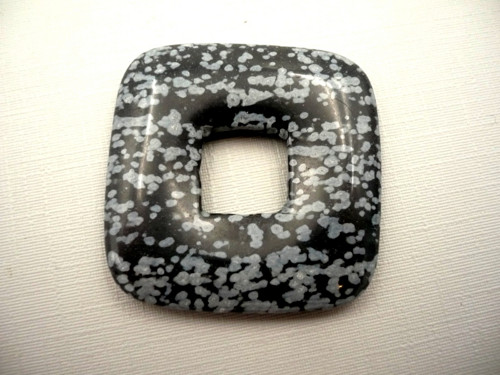 Donut 3,5 x 3,5 cm - obsidián vločkový, č.49